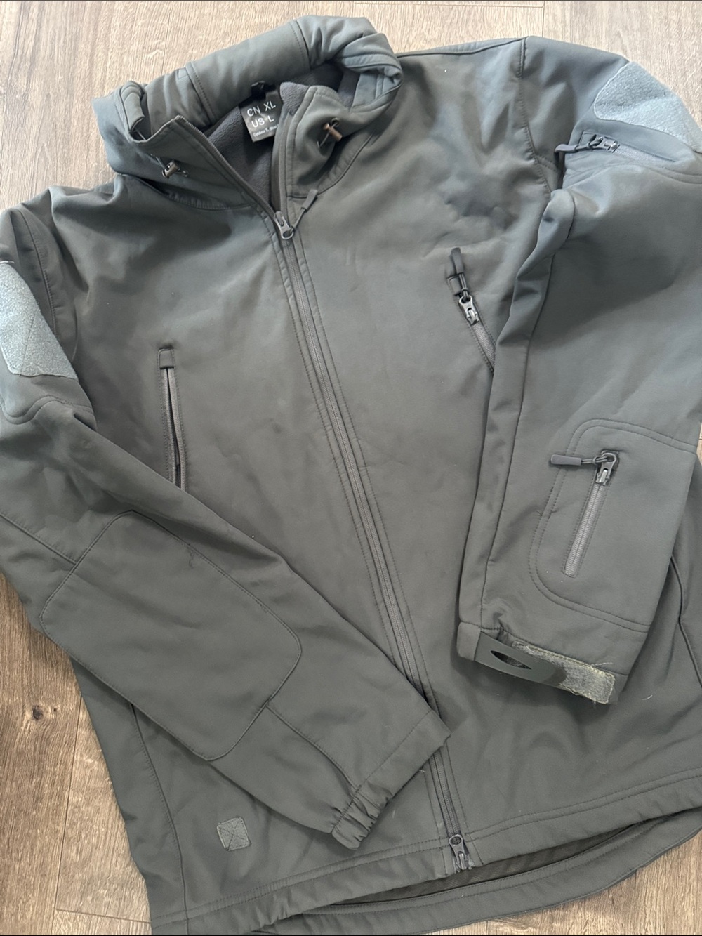 Men's Tactical Softshell Jacket - Dark Gray